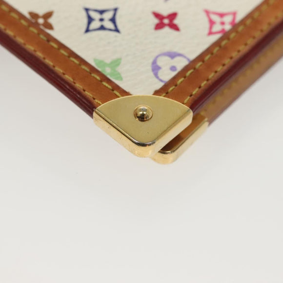 LOUIS VUITTON Multicolor Agenda PM Day Planner Cover White R21074 Auth 136737