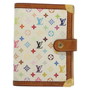 LOUIS VUITTON Multicolor Agenda PM Day Planner Cover White R21074 Auth 136737-13