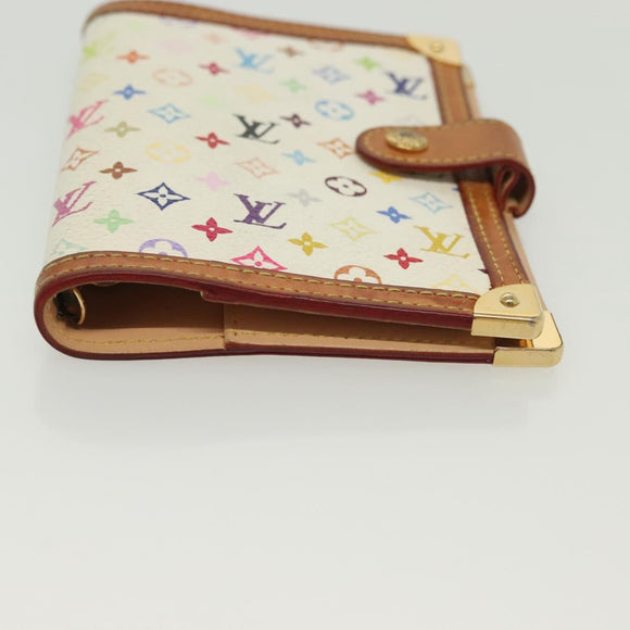LOUIS VUITTON Multicolor Agenda PM Day Planner Cover White R21074 Auth 136737