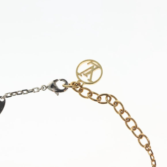 LOUIS VUITTON Brassle Heart Falling in Love Bracelet Gold M00466 LV Auth 136741