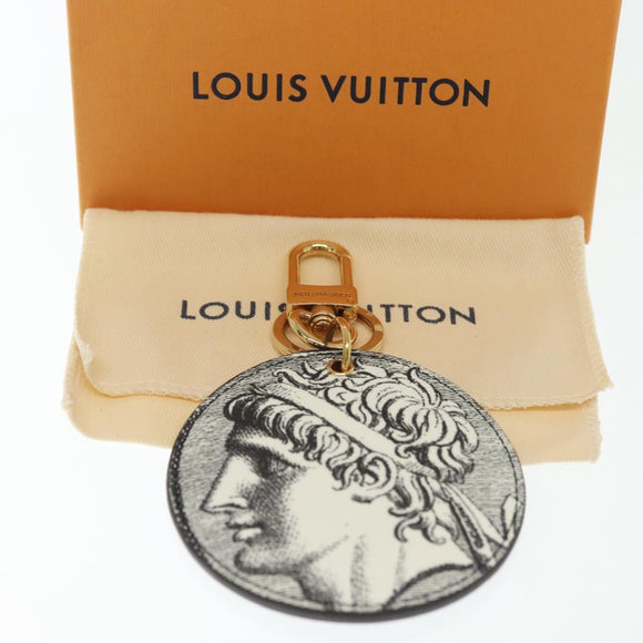 LOUIS VUITTON Monogram Porte Cles Cameo Charm White MP3203 LV Auth 136742