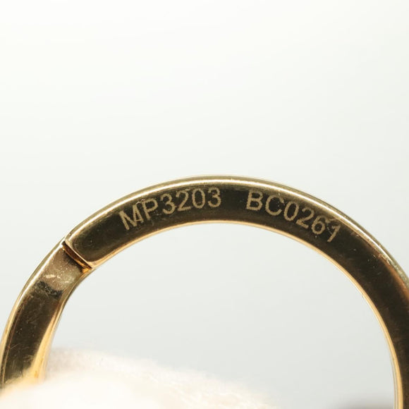 LOUIS VUITTON Monogram Porte Cles Cameo Charm White MP3203 LV Auth 136742
