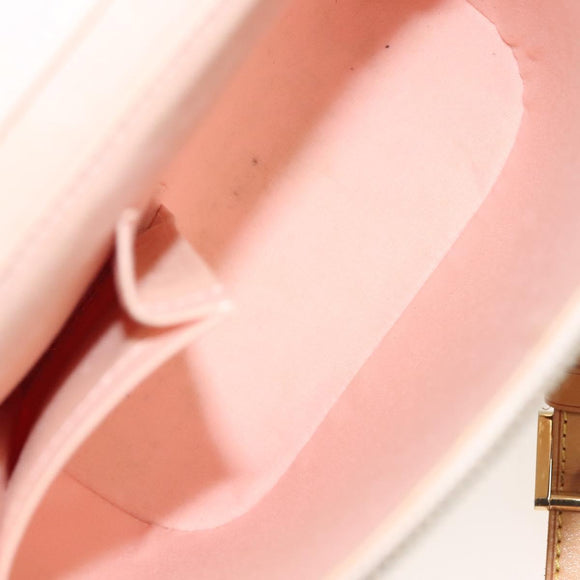 LOUIS VUITTON Vernis Sullivan Vertical Bag Marshmallow Pink M91298 Auth 136758
