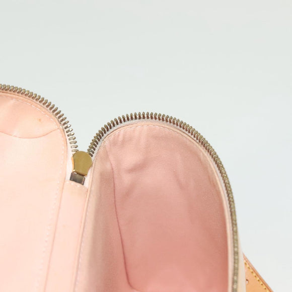 LOUIS VUITTON Vernis Sullivan Vertical Bag Marshmallow Pink M91298 Auth 136758