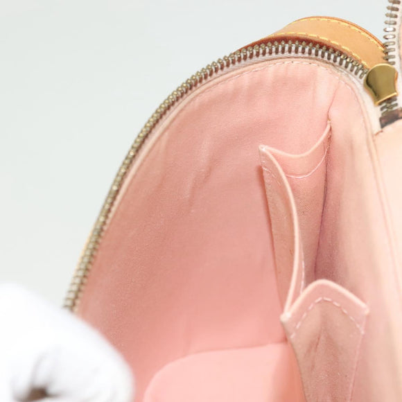 LOUIS VUITTON Vernis Sullivan Vertical Bag Marshmallow Pink M91298 Auth 136758