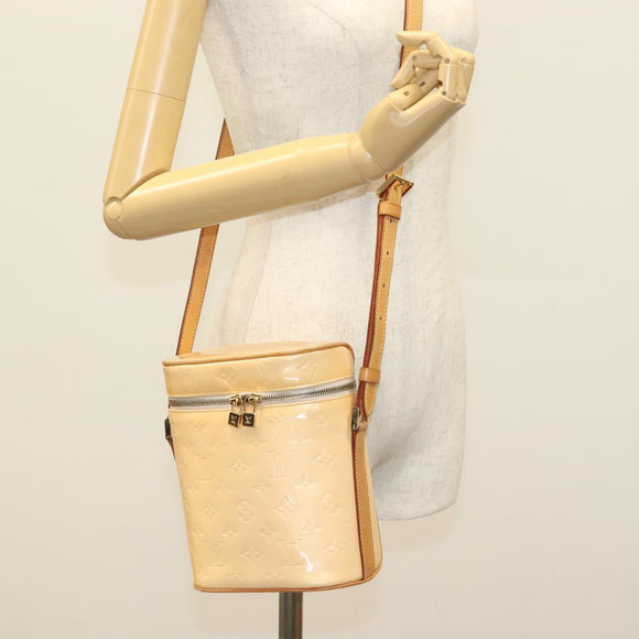 LOUIS VUITTON Vernis Sullivan Vertical Bag Marshmallow Pink M91298 Auth 136758