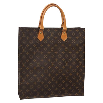 LOUIS VUITTON Monogram Sac Plat Hand Bag M51140 LV Auth 136768