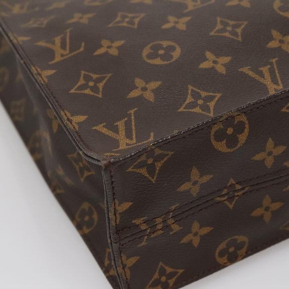 LOUIS VUITTON Monogram Sac Plat Hand Bag M51140 LV Auth 136768