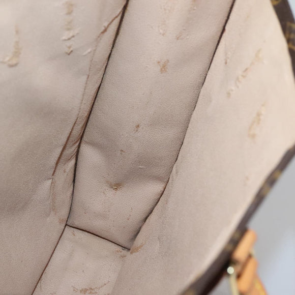 LOUIS VUITTON Monogram Sac Plat Hand Bag M51140 LV Auth 136768