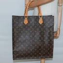 LOUIS VUITTON Monogram Sac Plat Hand Bag M51140 LV Auth 136768-19