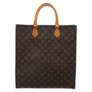 LOUIS VUITTON Monogram Sac Plat Hand Bag M51140 LV Auth 136768-13