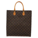 LOUIS VUITTON Monogram Sac Plat Hand Bag M51140 LV Auth 136768-2