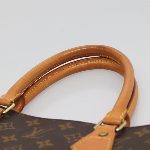 LOUIS VUITTON Monogram Sac Plat Hand Bag M51140 LV Auth 136768