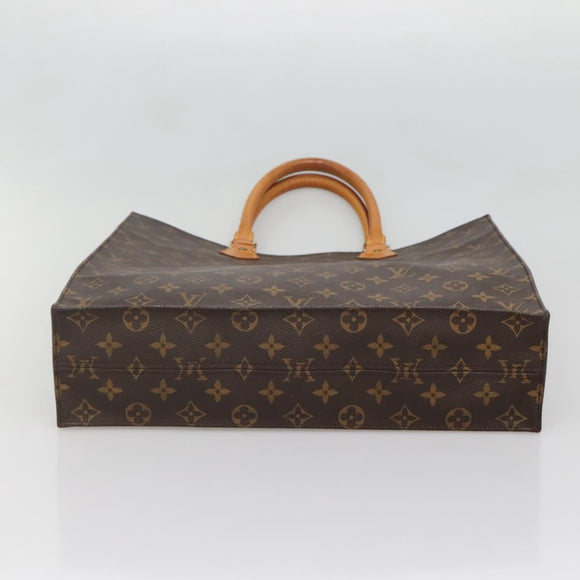 LOUIS VUITTON Monogram Sac Plat Hand Bag M51140 LV Auth 136768