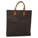 LOUIS VUITTON Monogram Sac Plat Hand Bag M51140 LV Auth 136769-1