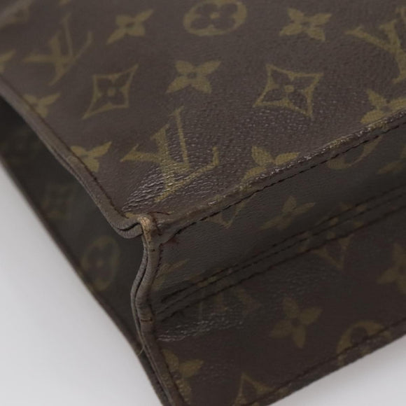 LOUIS VUITTON Monogram Sac Plat Hand Bag M51140 LV Auth 136769