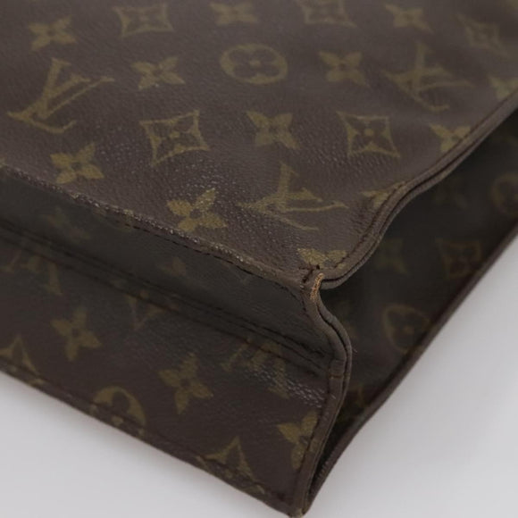 LOUIS VUITTON Monogram Sac Plat Hand Bag M51140 LV Auth 136769