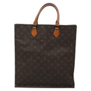 LOUIS VUITTON Monogram Sac Plat Hand Bag M51140 LV Auth 136769-13
