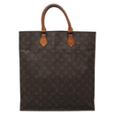 LOUIS VUITTON Monogram Sac Plat Hand Bag M51140 LV Auth 136769-2