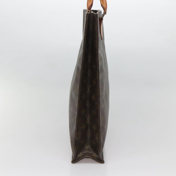 LOUIS VUITTON Monogram Sac Plat Hand Bag M51140 LV Auth 136769