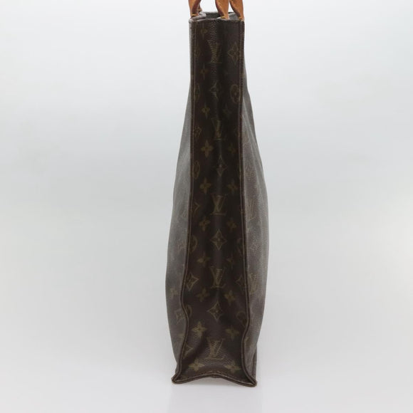 LOUIS VUITTON Monogram Sac Plat Hand Bag M51140 LV Auth 136769