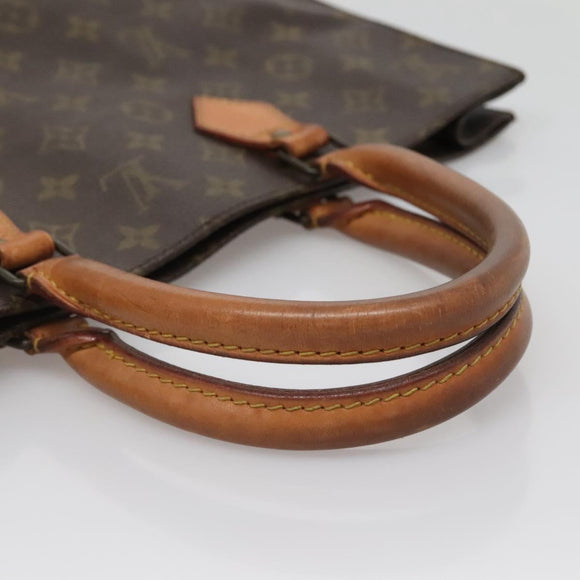 LOUIS VUITTON Monogram Sac Plat Hand Bag M51140 LV Auth 136769