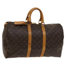 LOUIS VUITTON Monogram Keepall 45 Boston Bag M41428 LV Auth 136775-1