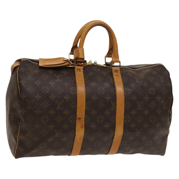 LOUIS VUITTON Monogram Keepall 45 Boston Bag M41428 LV Auth 136775