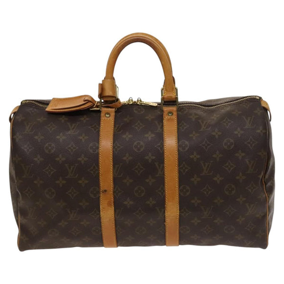 LOUIS VUITTON Monogram Keepall 45 Boston Bag M41428 LV Auth 136775