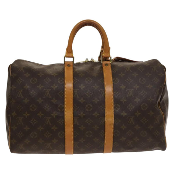 LOUIS VUITTON Monogram Keepall 45 Boston Bag M41428 LV Auth 136775