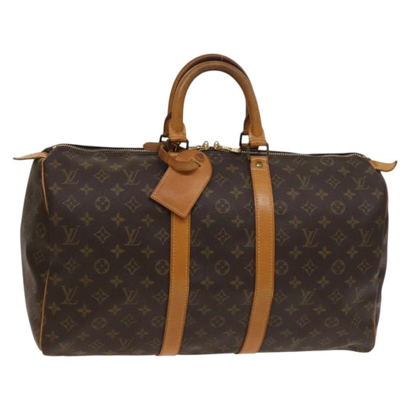 LOUIS VUITTON Monogram Keepall 45 Boston Bag M41428 LV Auth 136776