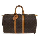 LOUIS VUITTON Monogram Keepall 45 Boston Bag M41428 LV Auth 136776-2