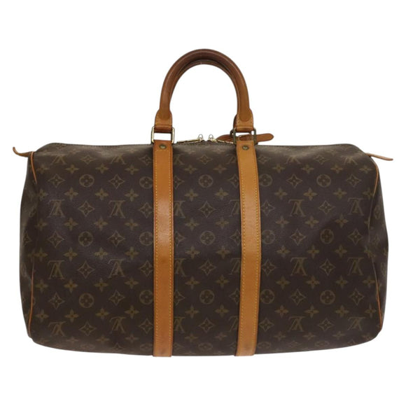 LOUIS VUITTON Monogram Keepall 45 Boston Bag M41428 LV Auth 136776