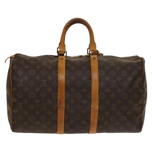 LOUIS VUITTON Monogram Keepall 45 Boston Bag M41428 LV Auth 136777