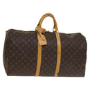 LOUIS VUITTON Monogram Keepall 55 Boston Bag M41424 LV Auth 136782-1