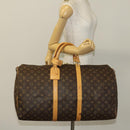LOUIS VUITTON Monogram Keepall 55 Boston Bag M41424 LV Auth 136782-23