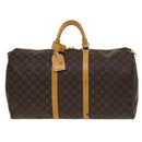 LOUIS VUITTON Monogram Keepall 55 Boston Bag M41424 LV Auth 136782-13