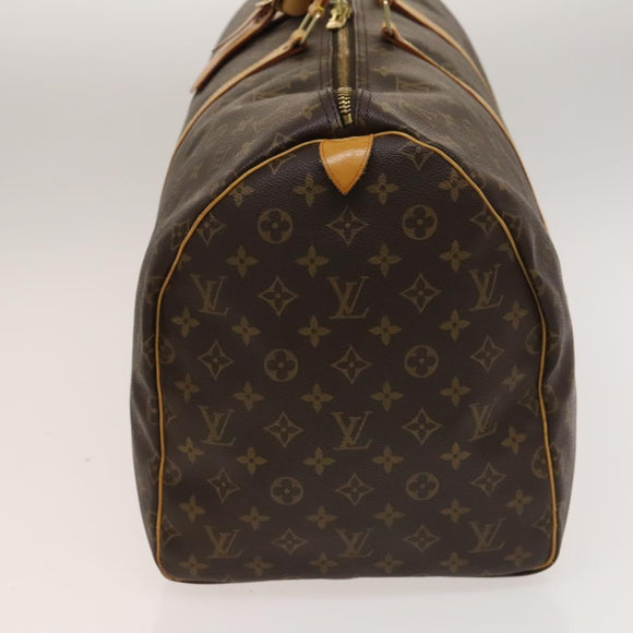 LOUIS VUITTON Monogram Keepall 55 Boston Bag M41424 LV Auth 136782