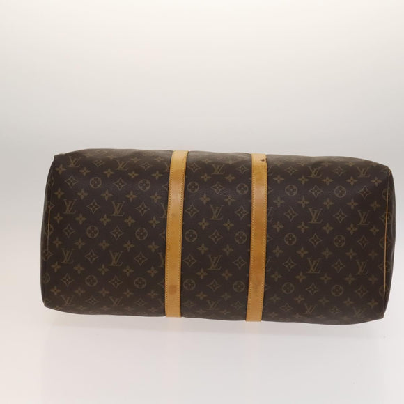LOUIS VUITTON Monogram Keepall 55 Boston Bag M41424 LV Auth 136782