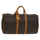 LOUIS VUITTON Monogram Keepall 55 Boston Bag M41424 LV Auth 136783-1