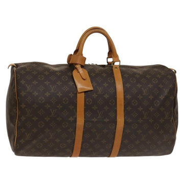 LOUIS VUITTON Monogram Keepall 55 Boston Bag M41424 LV Auth 136783