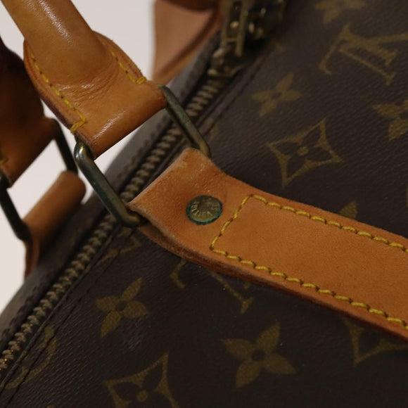 LOUIS VUITTON Monogram Keepall 55 Boston Bag M41424 LV Auth 136783