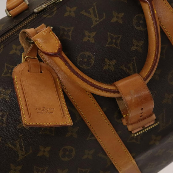 LOUIS VUITTON Monogram Keepall 55 Boston Bag M41424 LV Auth 136783