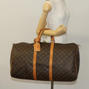 LOUIS VUITTON Monogram Keepall 55 Boston Bag M41424 LV Auth 136783-23