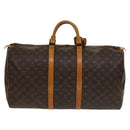 LOUIS VUITTON Monogram Keepall 55 Boston Bag M41424 LV Auth 136783-3