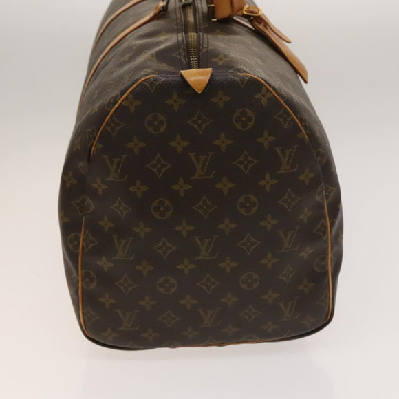 LOUIS VUITTON Monogram Keepall 55 Boston Bag M41424 LV Auth 136783