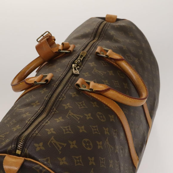 LOUIS VUITTON Monogram Keepall 55 Boston Bag M41424 LV Auth 136783