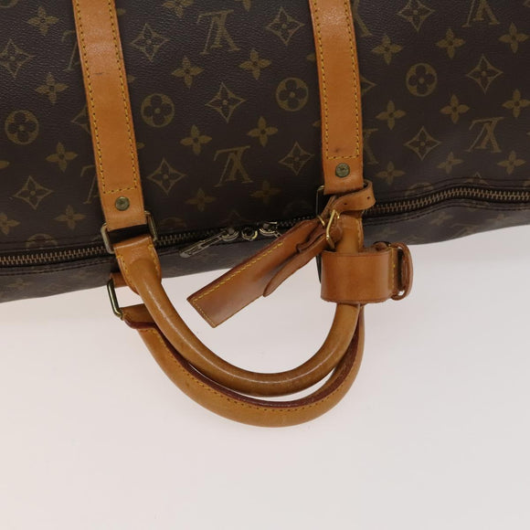 LOUIS VUITTON Monogram Keepall 55 Boston Bag M41424 LV Auth 136783