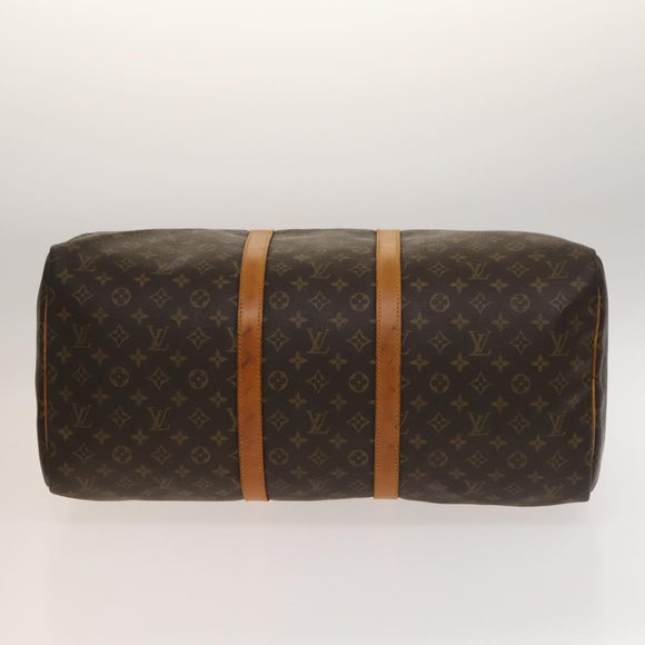 LOUIS VUITTON Monogram Keepall 55 Boston Bag M41424 LV Auth 136783