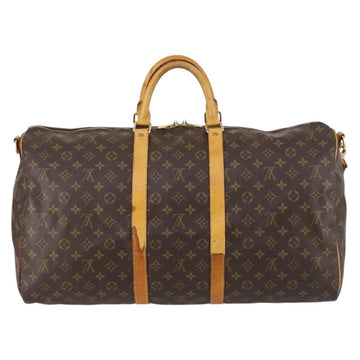 LOUIS VUITTON Monogram Keepall Bandouliere 55 Boston Bag M41414 LV Auth 136784 - 0